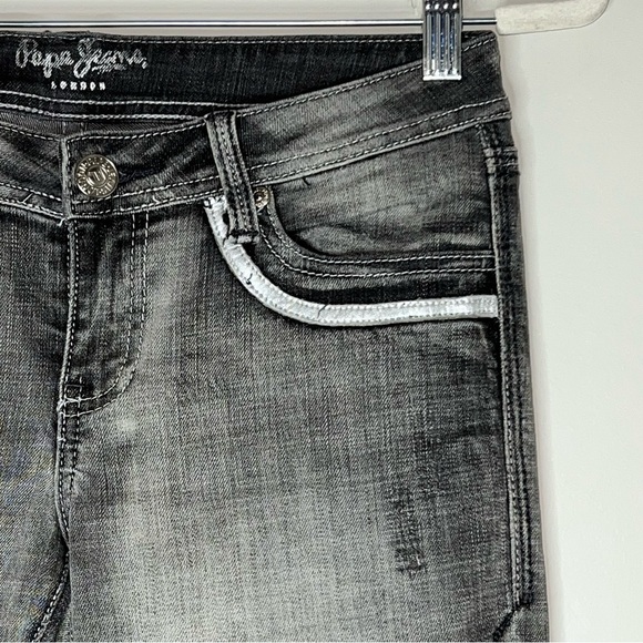 Pepe Jeans London Black Denim stretch Skinny 27 - Picture 9 of 12